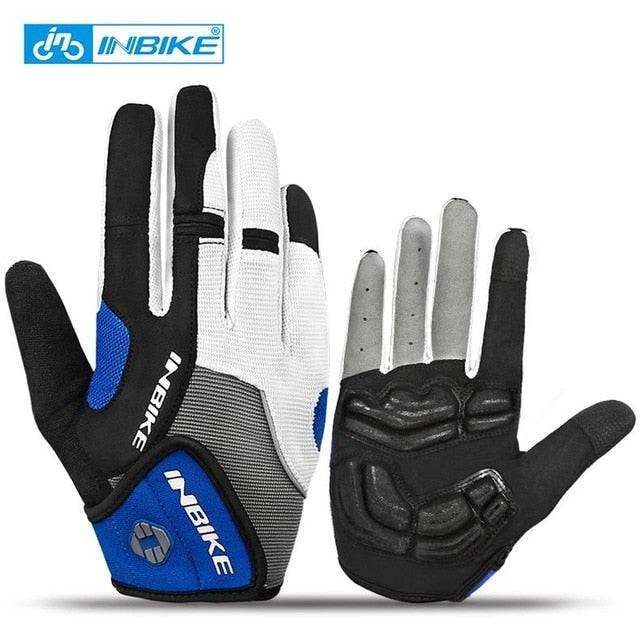 INBIKE Full Finger Touch Screen Cycling Gloves MTB Bike Bicycle Gloves GEL Padded Outdoor Sport Fitness Gloves Bike Accessories